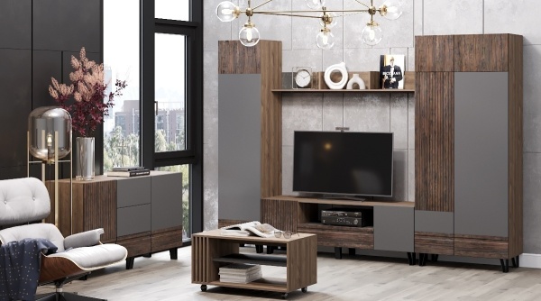 Гостиная Ноктюрн-28 №2 МДФ (Ширина 900 х Глубина 450 мм х Высота 500 мм)